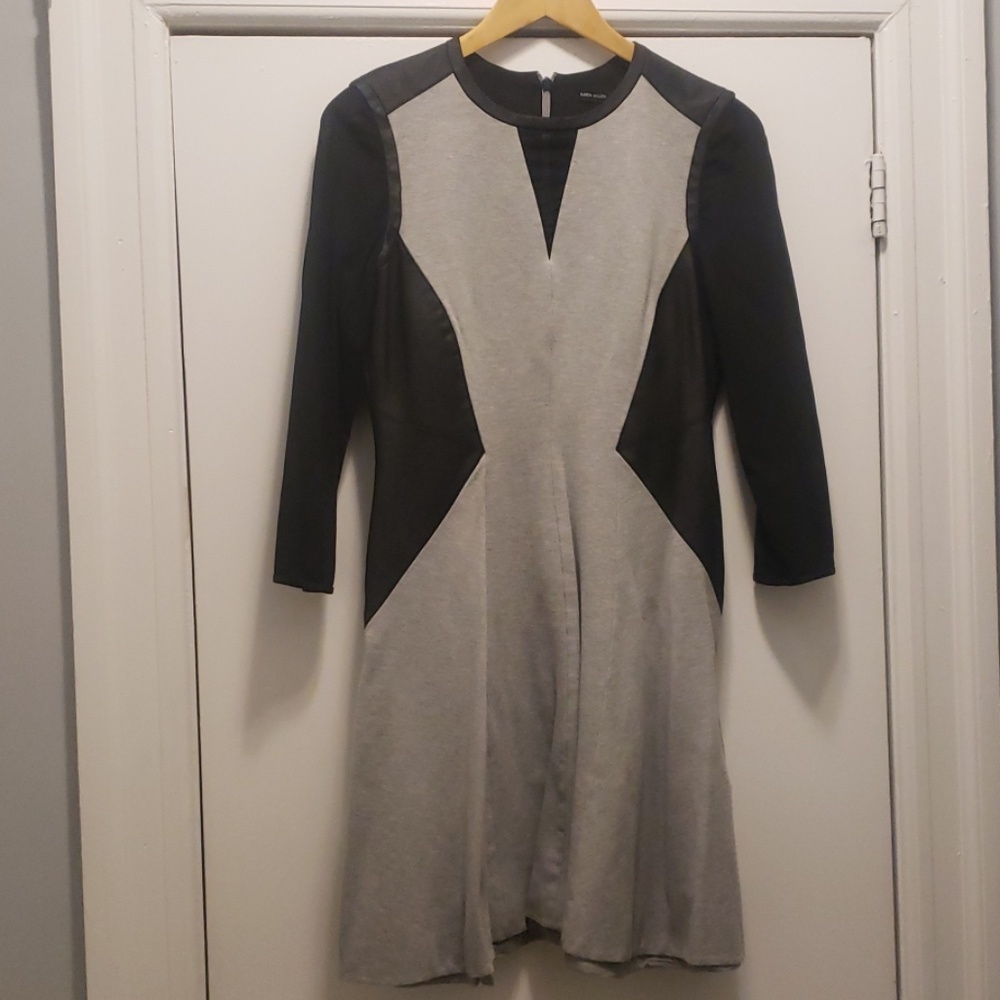 Karen Millen Black and Gray Dress